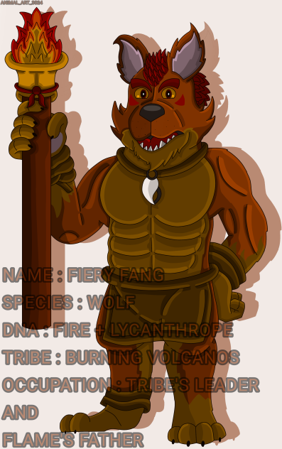 Fiery Fang Fire + lycanthrope