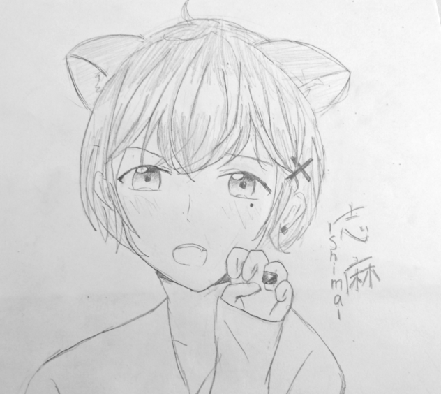 猫耳まーしぃ下書き！