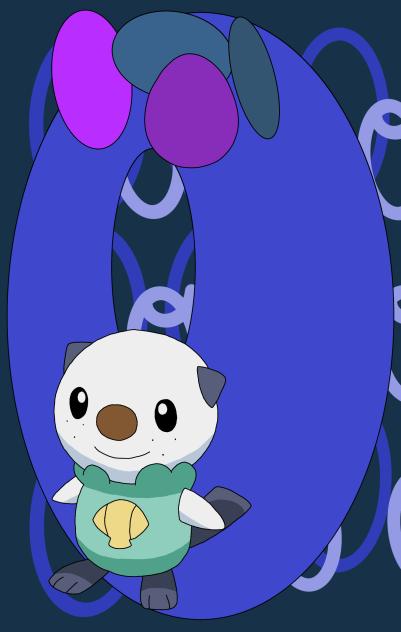 Letter O for ovals and oshawott