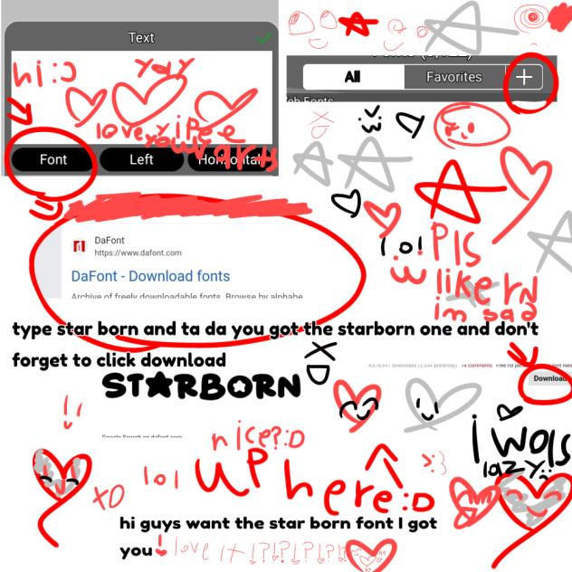 how to get the starborn font