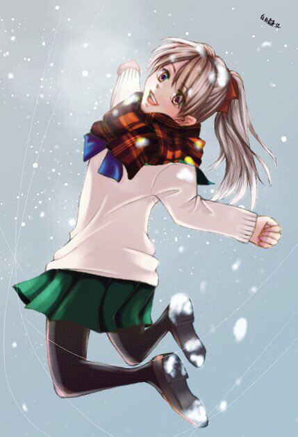 雪が降ったよ