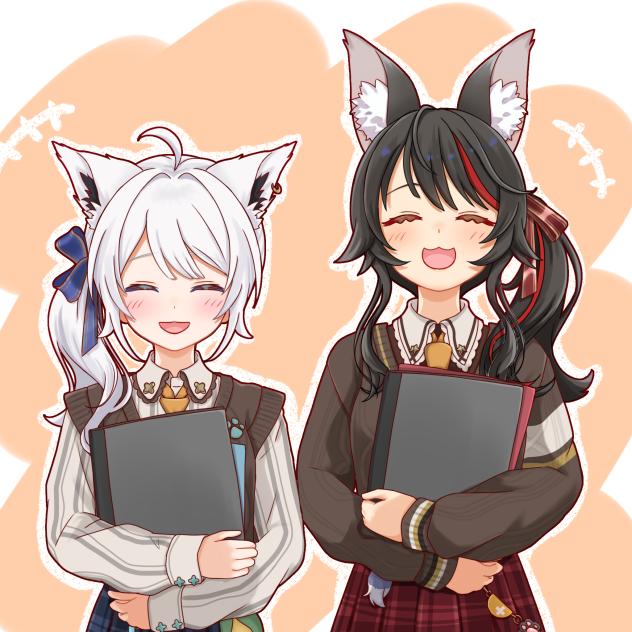 いつも一緒にいると校内で噂の2人🌽🌲