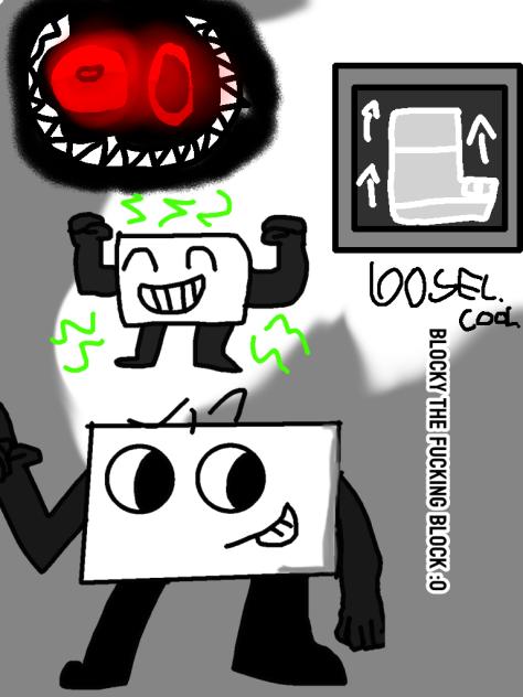 blocky ( my oc) in dandys world
