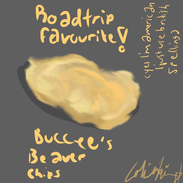 Buccees chip I drew while in the car