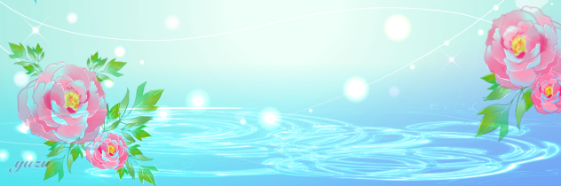 フリーヘッダー牡丹2(Twitter)