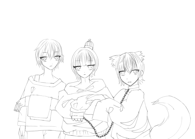 俺らの家族 線画