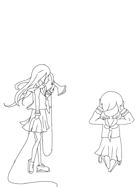 透明エレジー 線画
