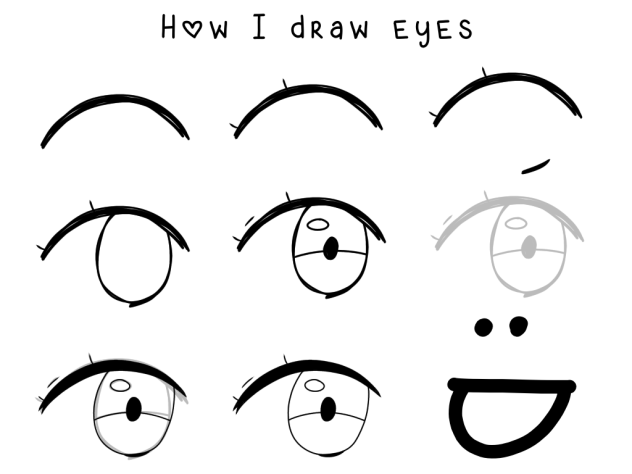 How I draw eyes 👀