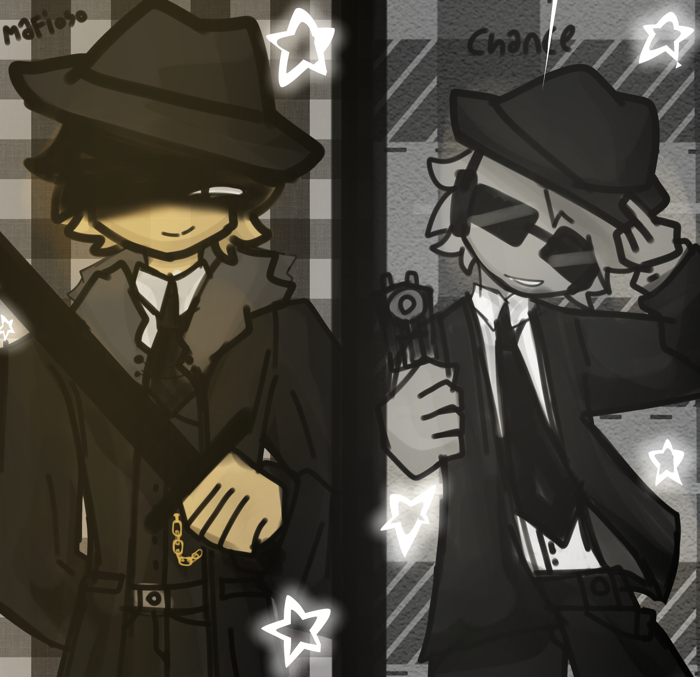 Mafioso and Chance - ibisPaint