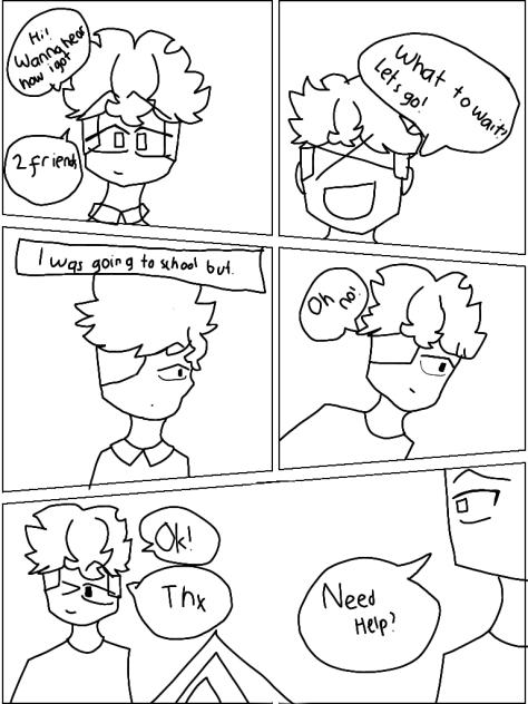 An drawing for an upcoming Manga