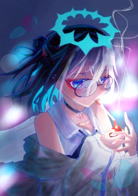 #黒髪お姉さん×眼鏡×タバコは神リレー