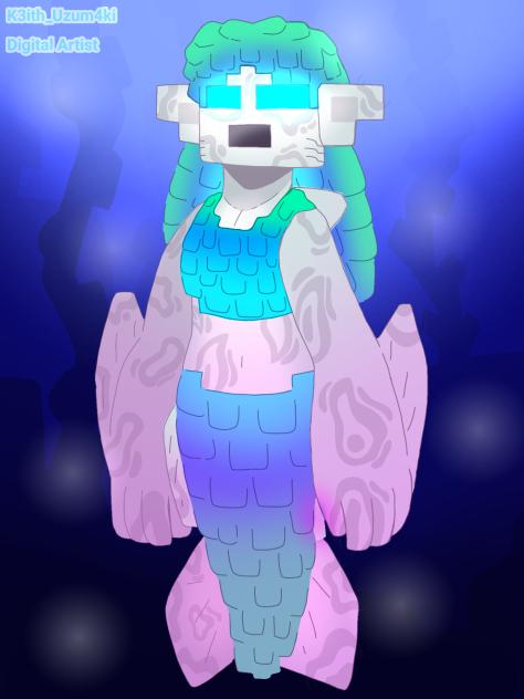 Mermaid in Minecraft;