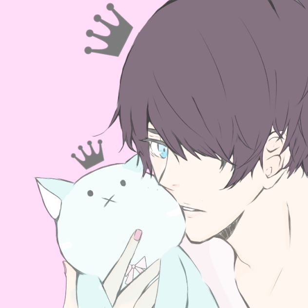 Kazuki and his stuffed animal - ibisPaint