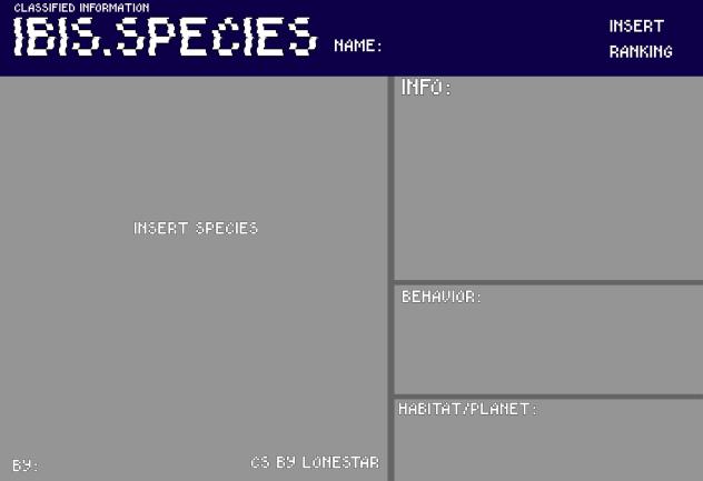 IBIS SPECIES