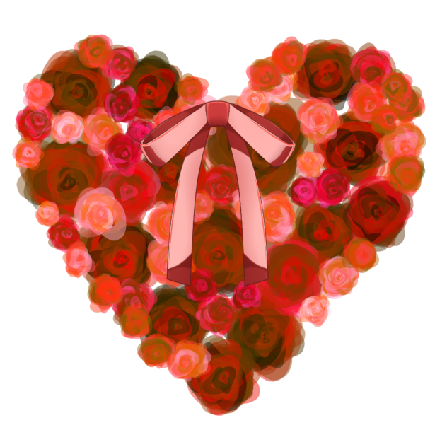 wedding flower heart