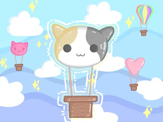 Nyx as a hot air balloon