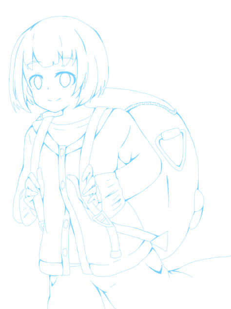 線画 良かったら塗ってあげて