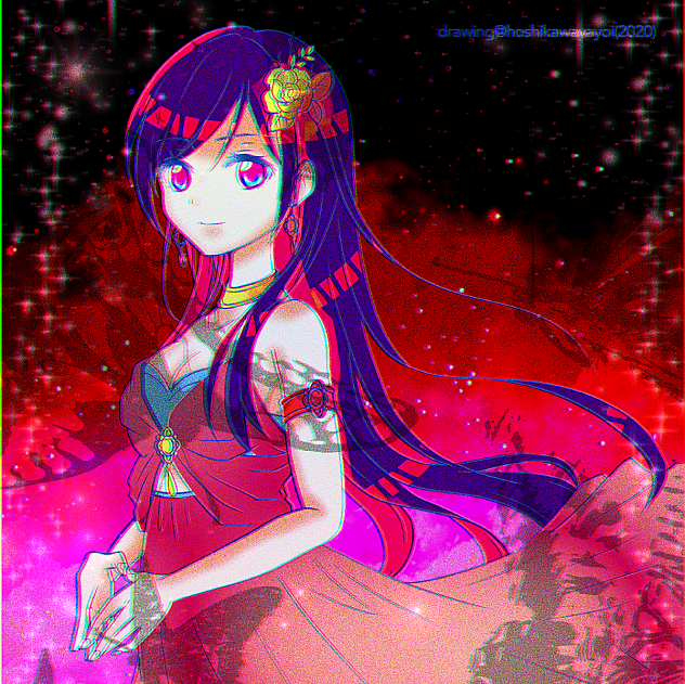 ヤヨイさんの塗り絵をお借りしました！