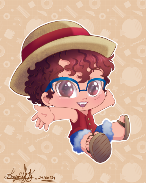 meu irmãozinho vestido de luffy