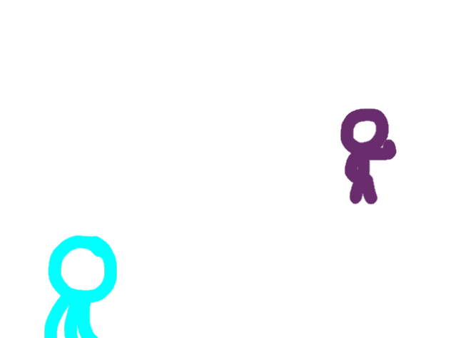 glitchy ninja purple Vs cyan