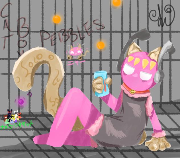 ニャー ! Pebbles! ナメクジキャット (゜ロ゜)