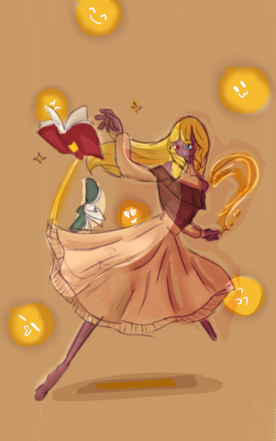 My magic is a book - ibisPaint