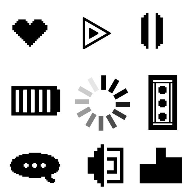Pixel icons