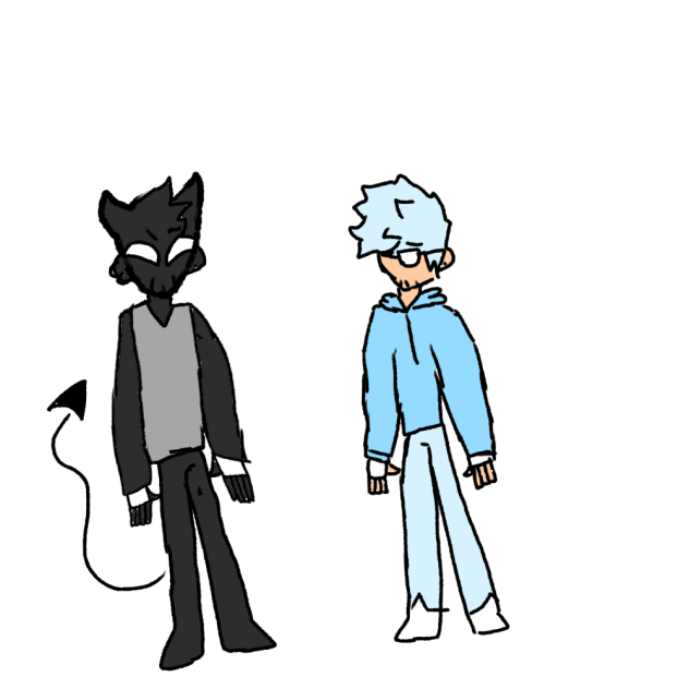 My oc in human and demon from (read desc