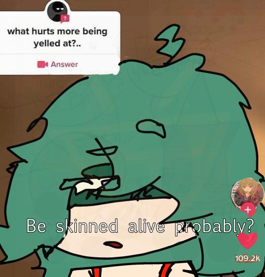 Be skinned alive or smth