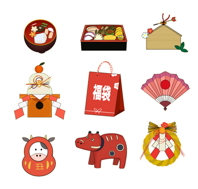 New year stickers