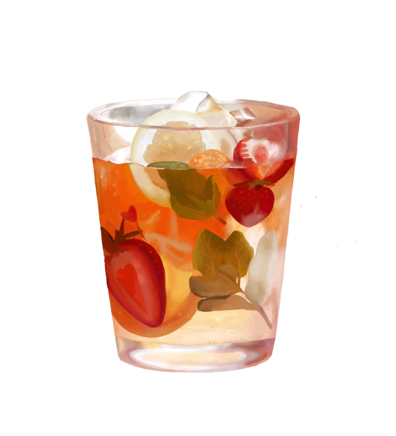 Strawberry Mint Lemonade