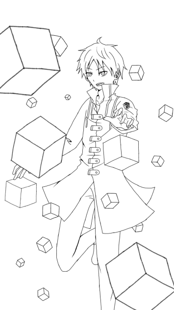 出水公平  線画