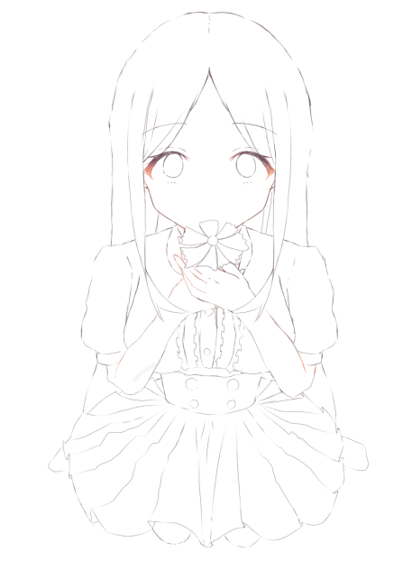 初めてのコラボ線画！！
