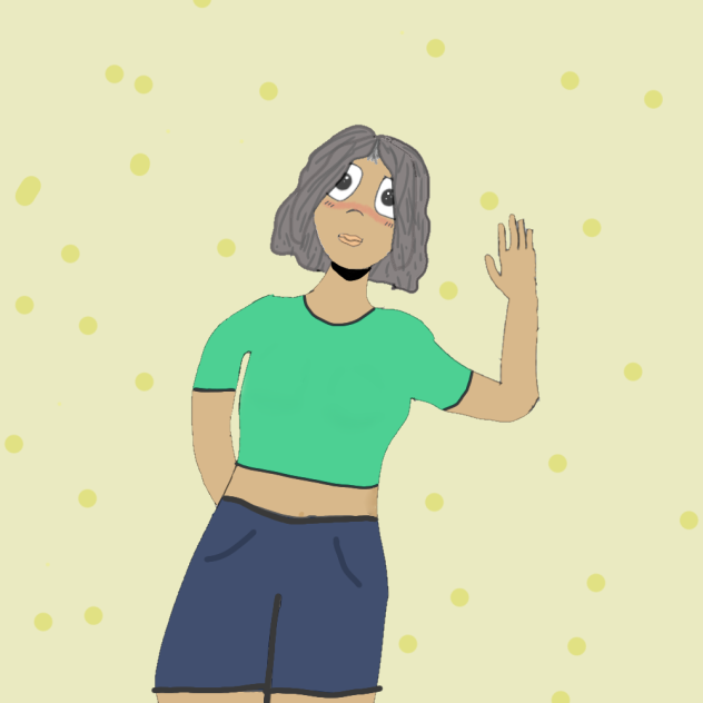 Девушка на светлом фоне. - ibisPaint