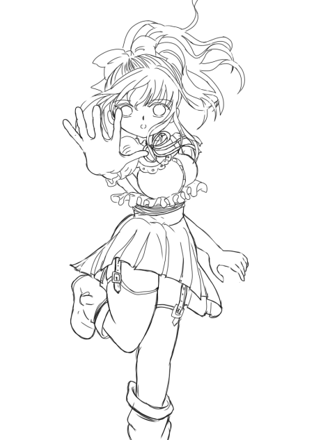 待って！ 線画