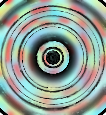 The planet of swirling colors