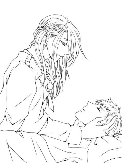 【線画】おやすみ、良い夢を。