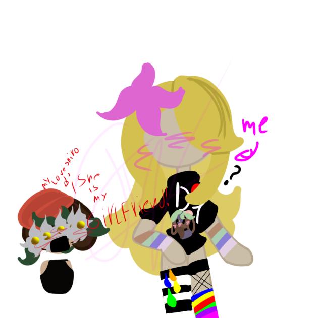 drawing I made of my boyfriend and me