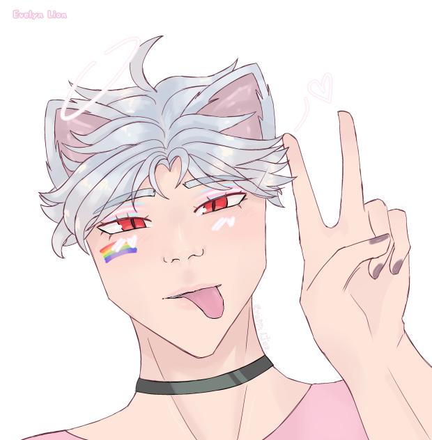 my oc's new look amirite 🏳️‍🌈
