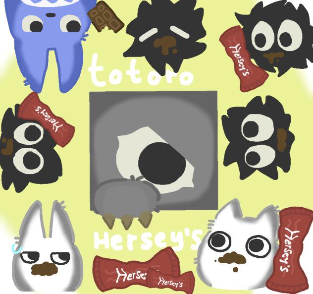 My neighbour Totoro x Hersey's  ads