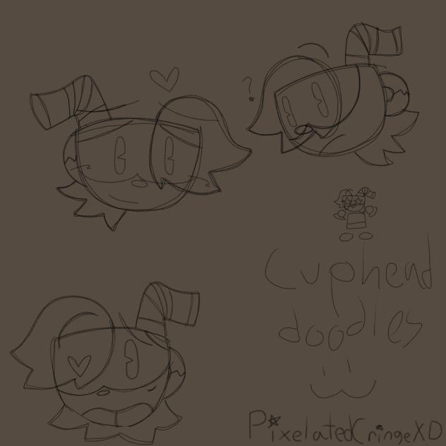 cup head doodles