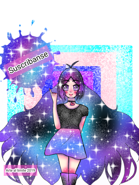 suscribanse chica galáctica(speedpaint)