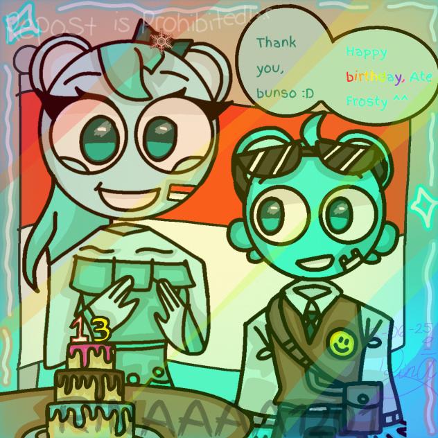 HAPPY 13TH BIRTHDAY SIS!! (Luna),🎉🎁🩵✨