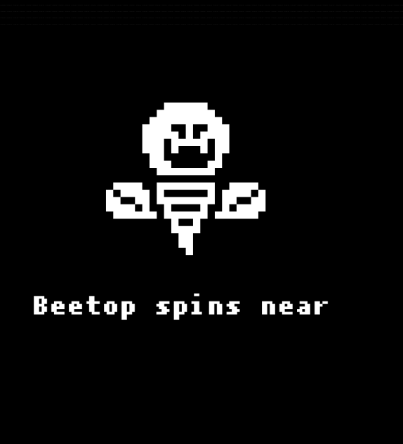 Beetop spins near