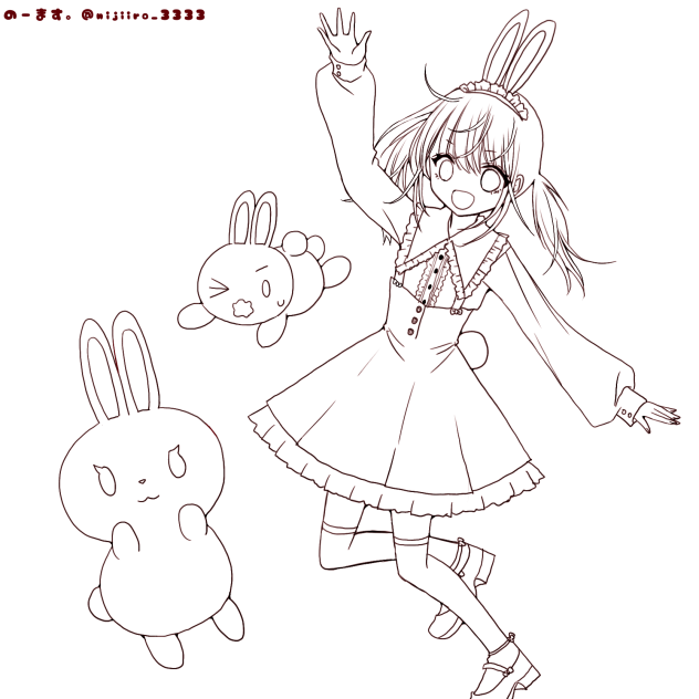 ぴょーん🐰（lineart）