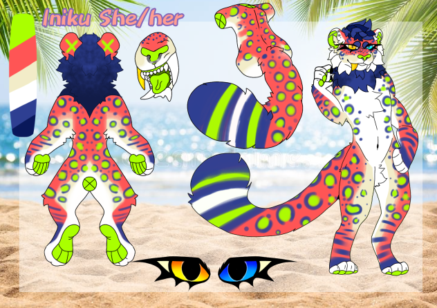 Iniku's Ref sheet by Lemonicleaf
