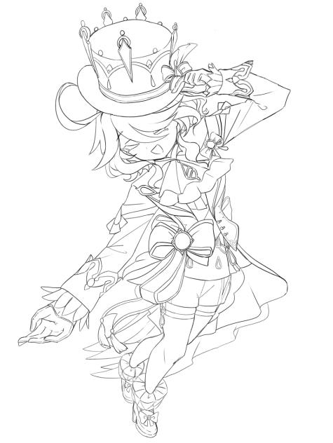 フリーナ・線画