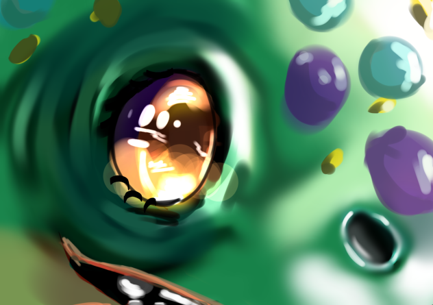 Baby dragon eye