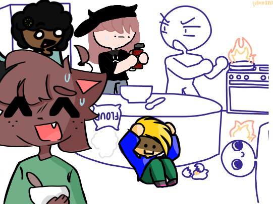 Breakfast Disaster Collab - ibisPaint