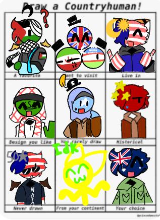 ❗🌏Draw A Countryhuman🌏❗